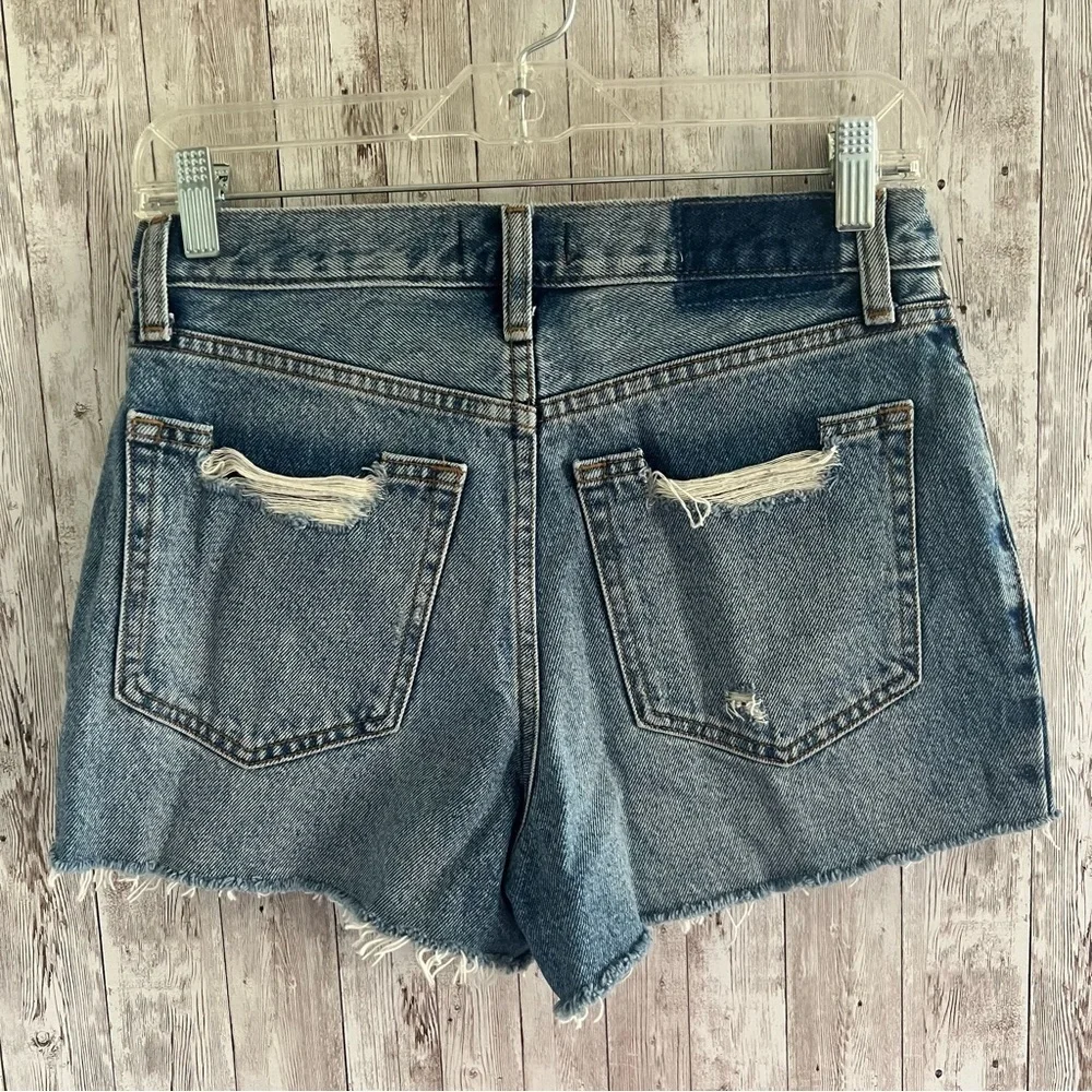 Abercrombie & Fitch Women's Distressed High Rise Jean Shorts New 26-2